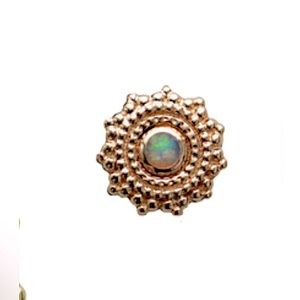 BVLA Afghan 14k Rose Gold White Opal